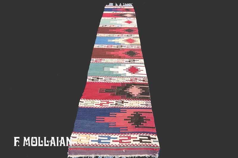 Long Antique Anatolian Kilim n°:68665946